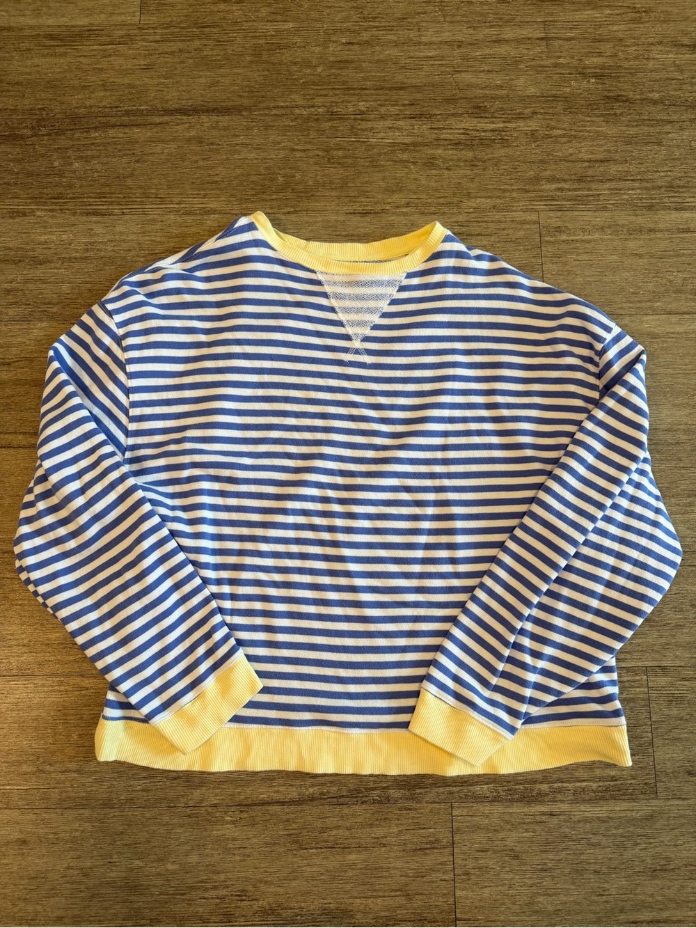 Free People Stripe Oversized Crewneck